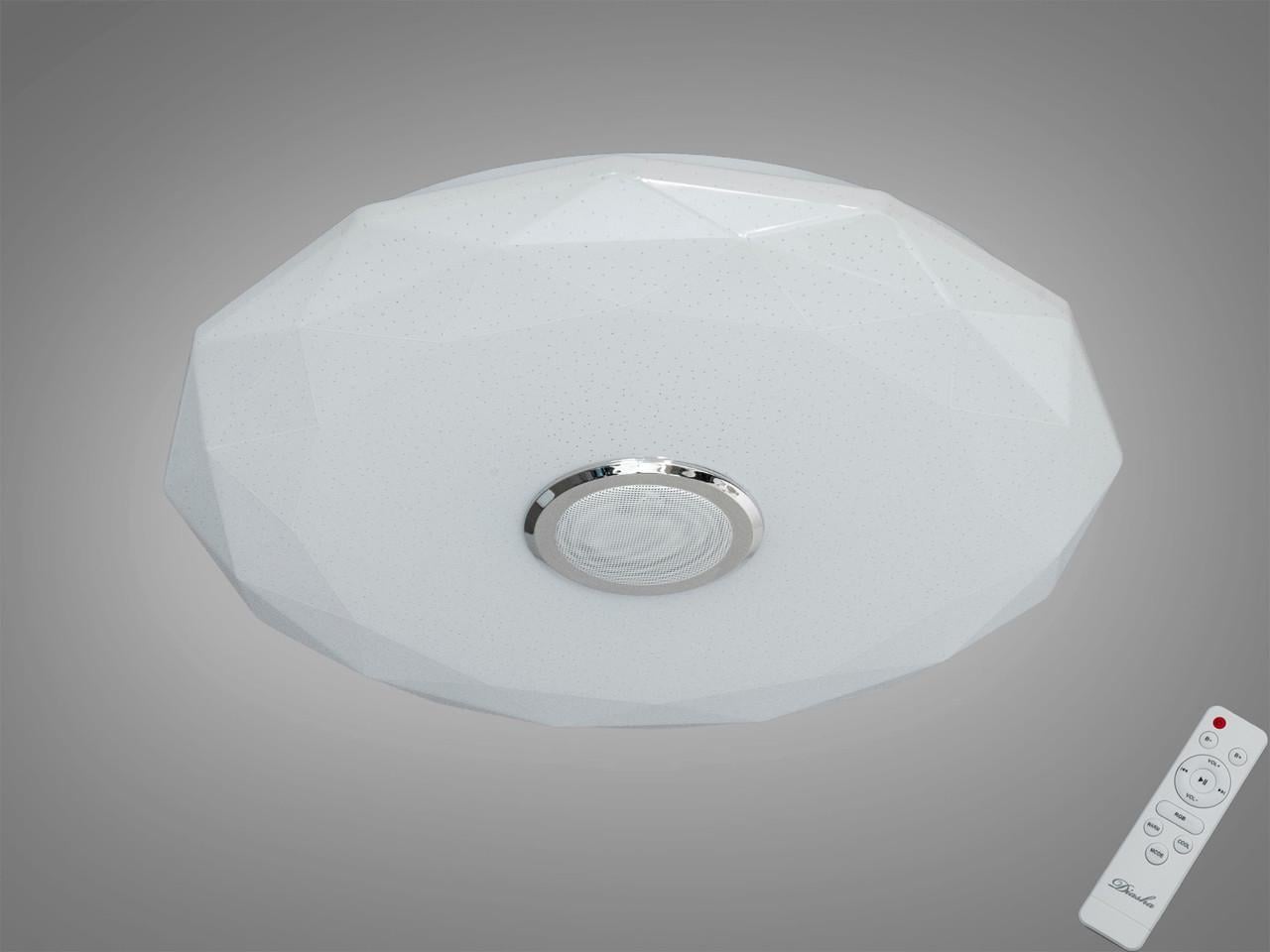 Смарт-люстра светодиодная 80Вт RGB с Bluetooth Белый (2989250463)
