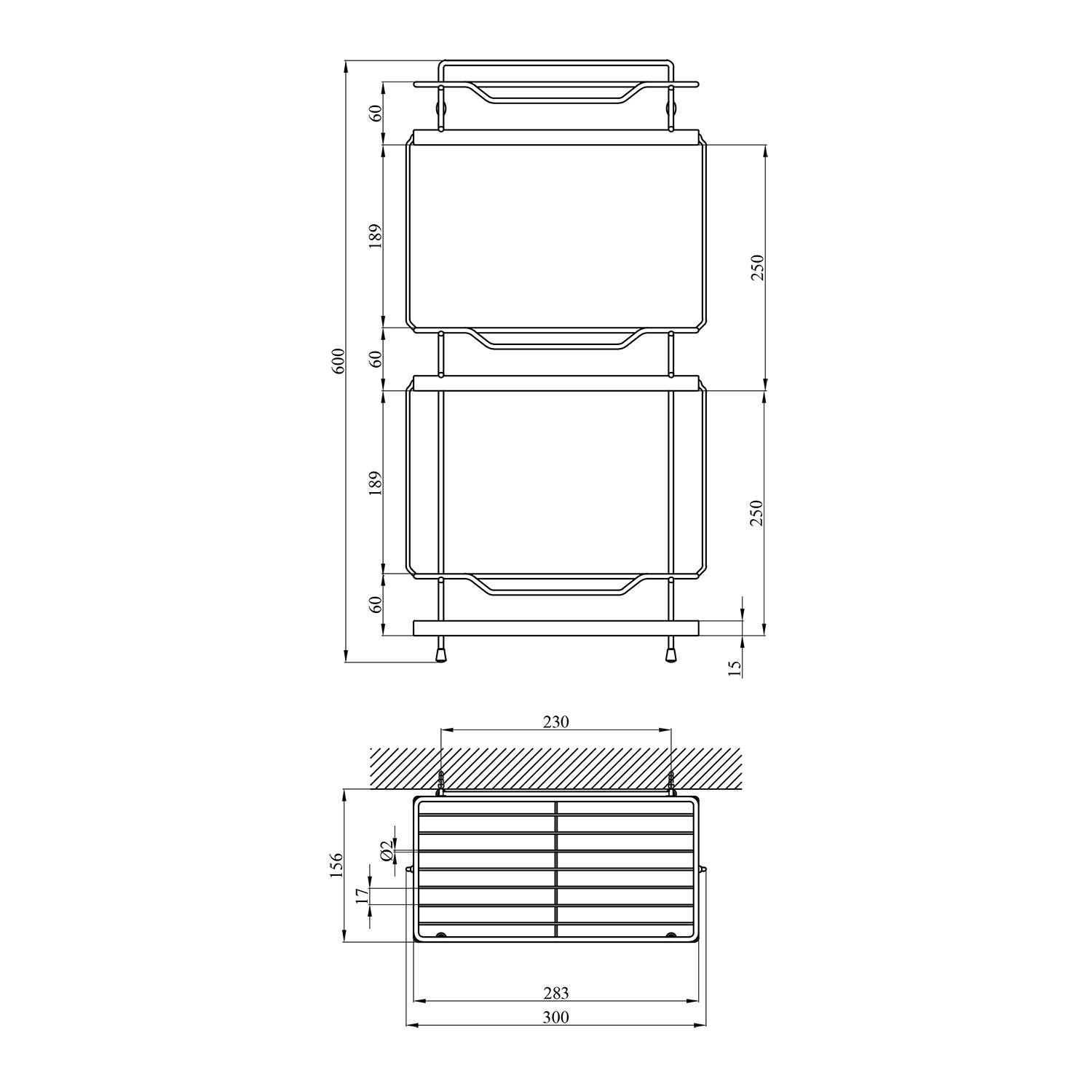 Полиця для ванної кімнати Kroner KRM Rizze-ACC330-3 - фото 4