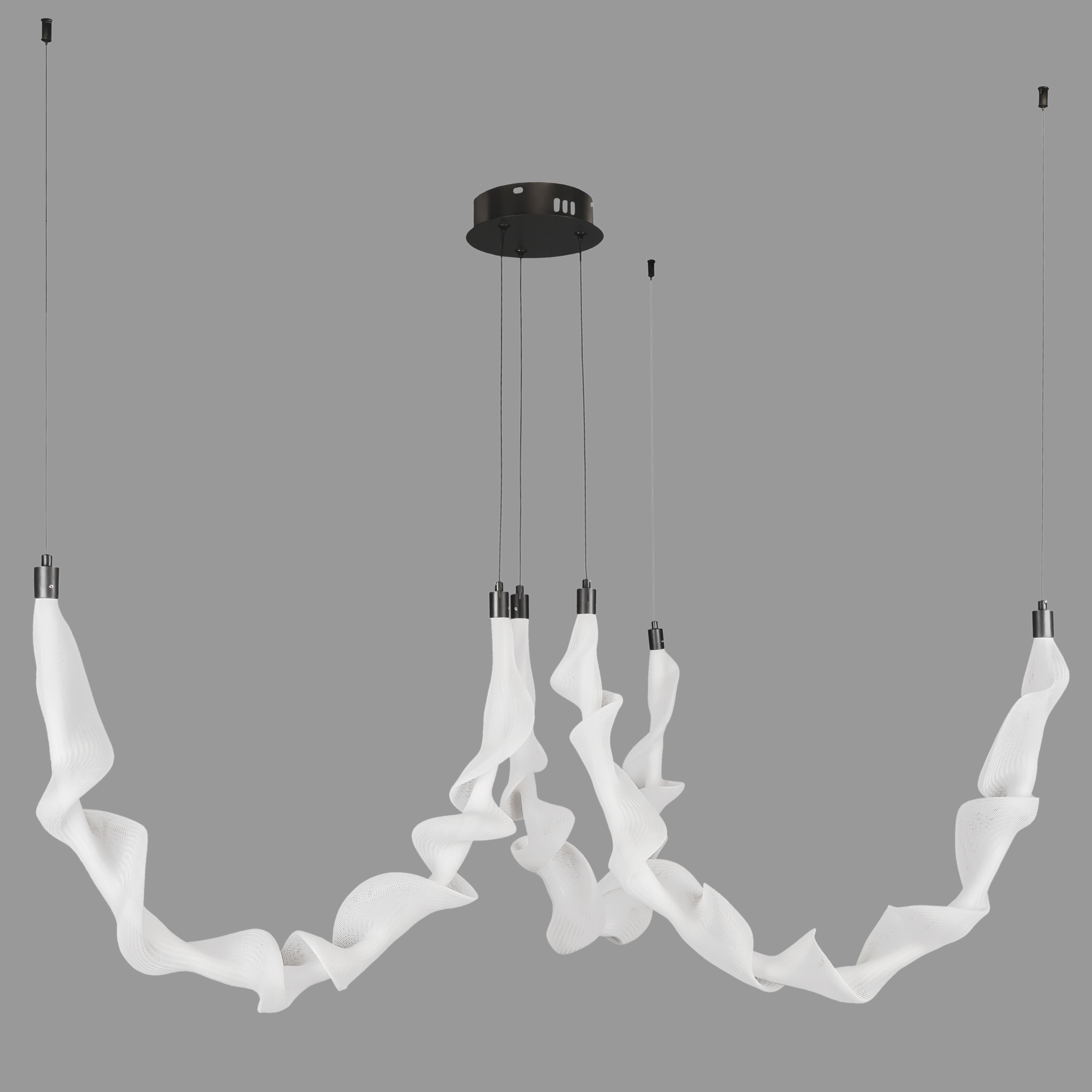 Люстра підвісна із гибкої сітки Арт-деко Чорний (81-3041-3 BK)