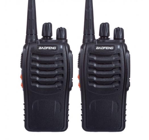 Рація портативна Baofeng BF-888S UHF 5 Вт 1500 мАг з гарнітурою 2 шт. (6937)