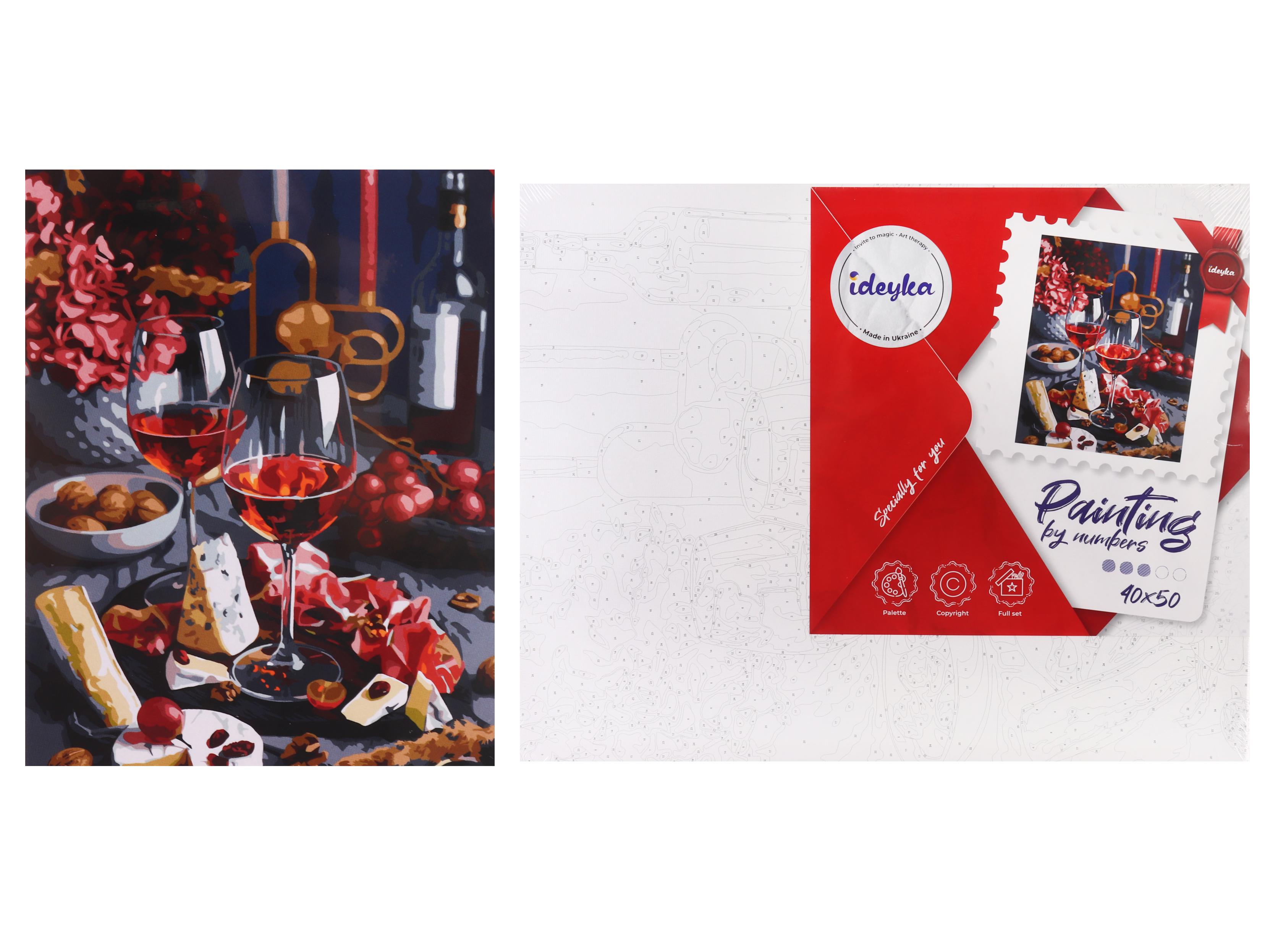 Набір для розпису по номерах Ideyka Вишукана насолода КНО5670 40x50 см (MTT-160964)
