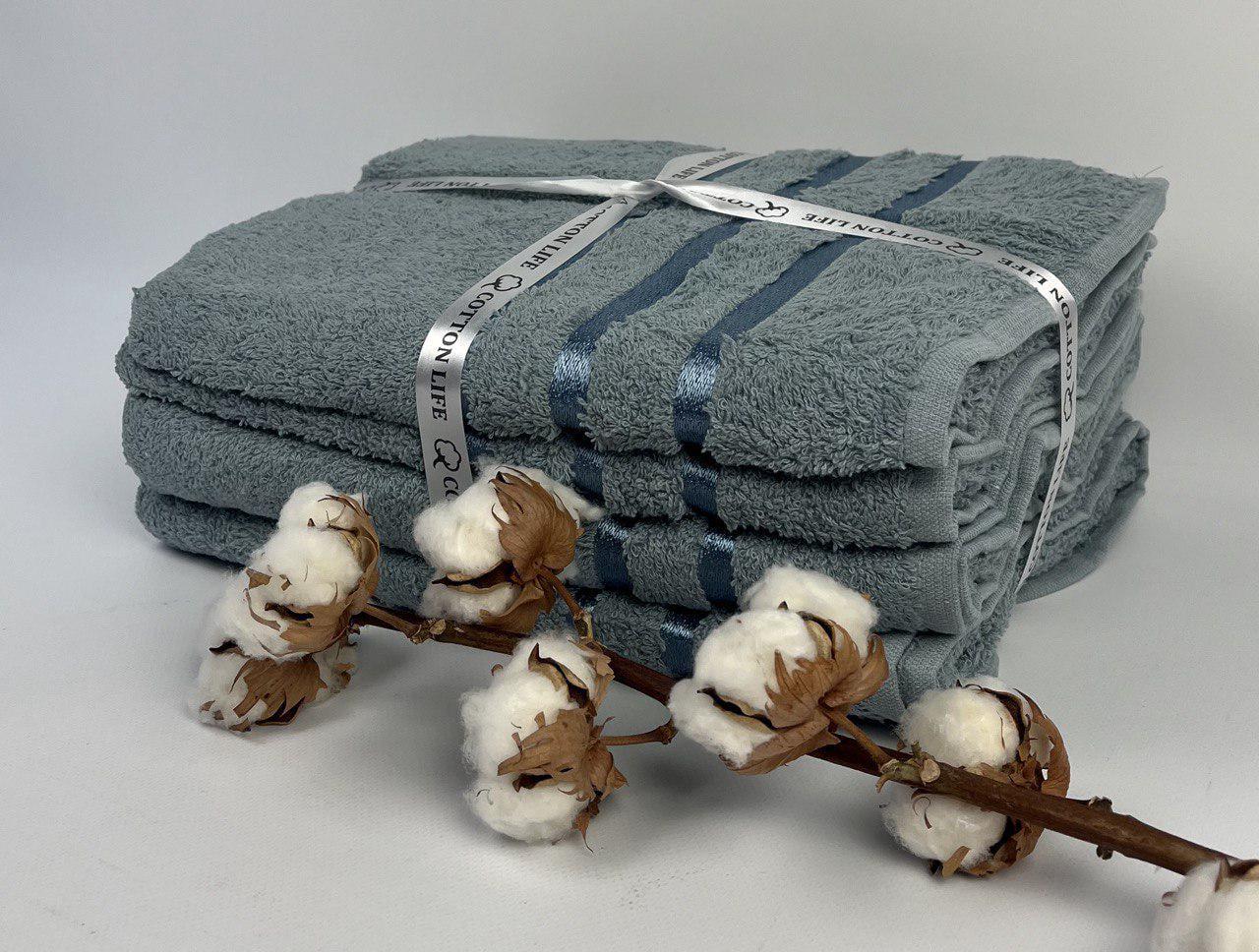 Набор полотенец Cotton Life 4 шт. Серый (CN32044) Набор полотенец Cotton Life 4 шт. Серый (CN32044)