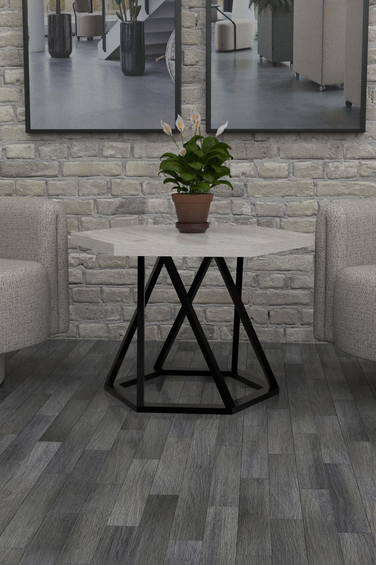 Журнальный столик EcoLoft Aurelia Plus DSP-1160 в стиле лофт Дуб Кортона (24366230)