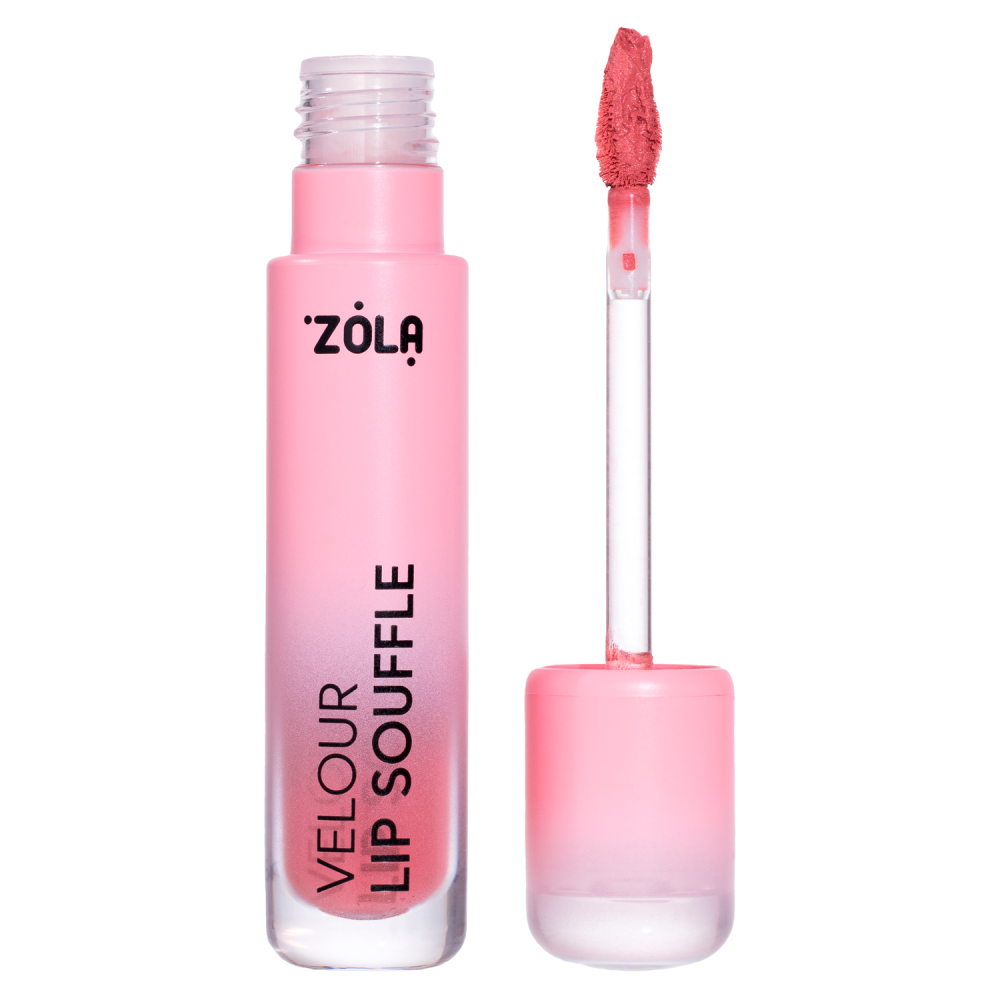 Помада матовая бархатная Zola VELOUR LIP SOUFFLE 01 ROSE DREAM