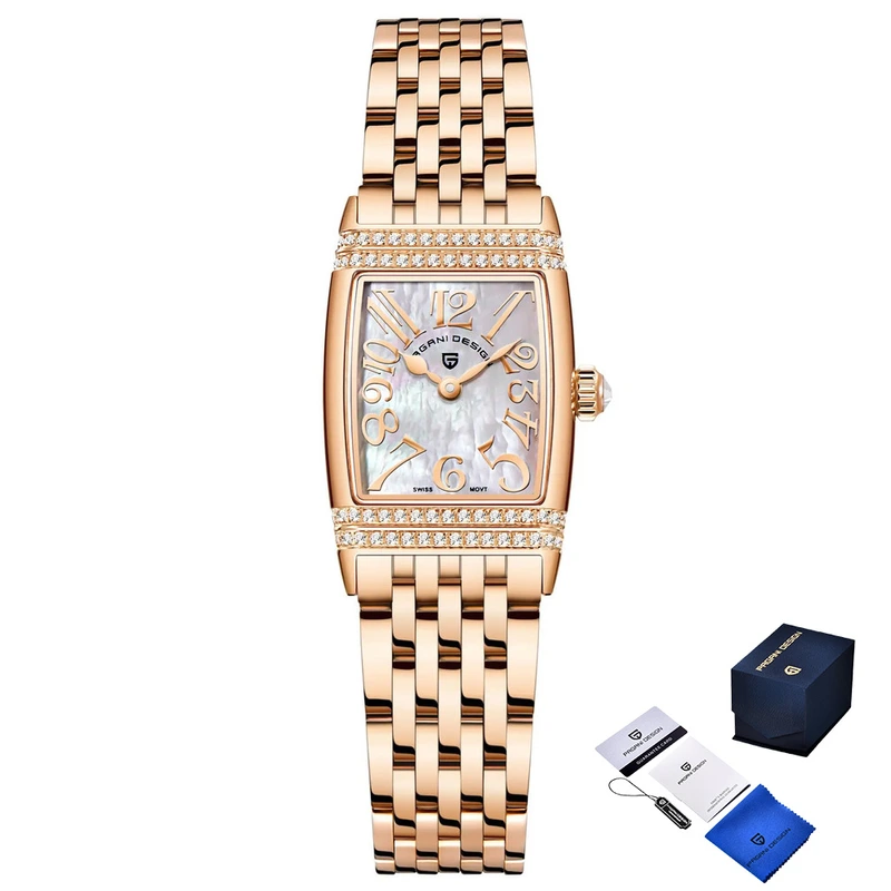 Наручний годинник Pagani Design PD-1737 Rose Gold/White