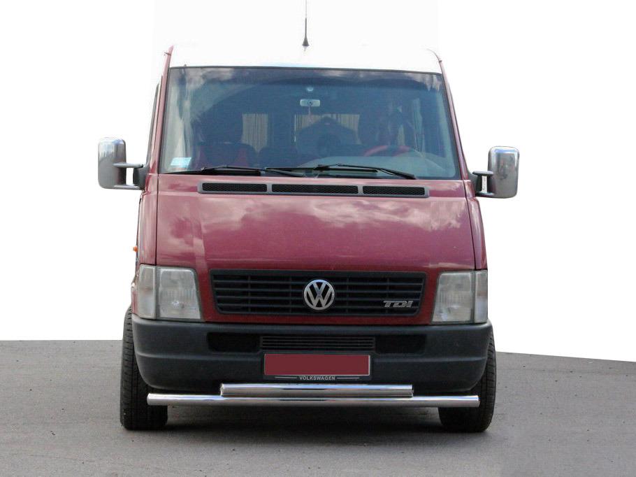Передняя защита ST014 CAN для Volkswagen LT 1995-2006 гг. нержавеющая сталь Хром