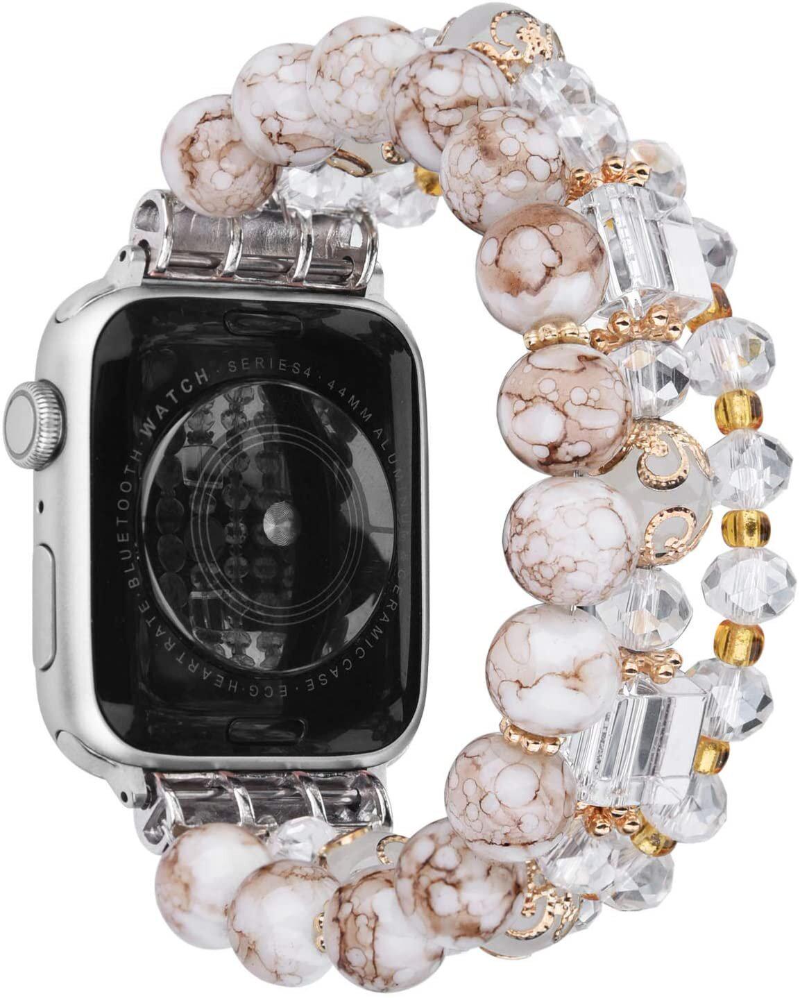 Ремешок для Apple Watch Блеск из бусин 38-40 мм Светло-коричневый Ремешок для Apple Watch Блеск из бусин 38-40 мм Светло-коричневый