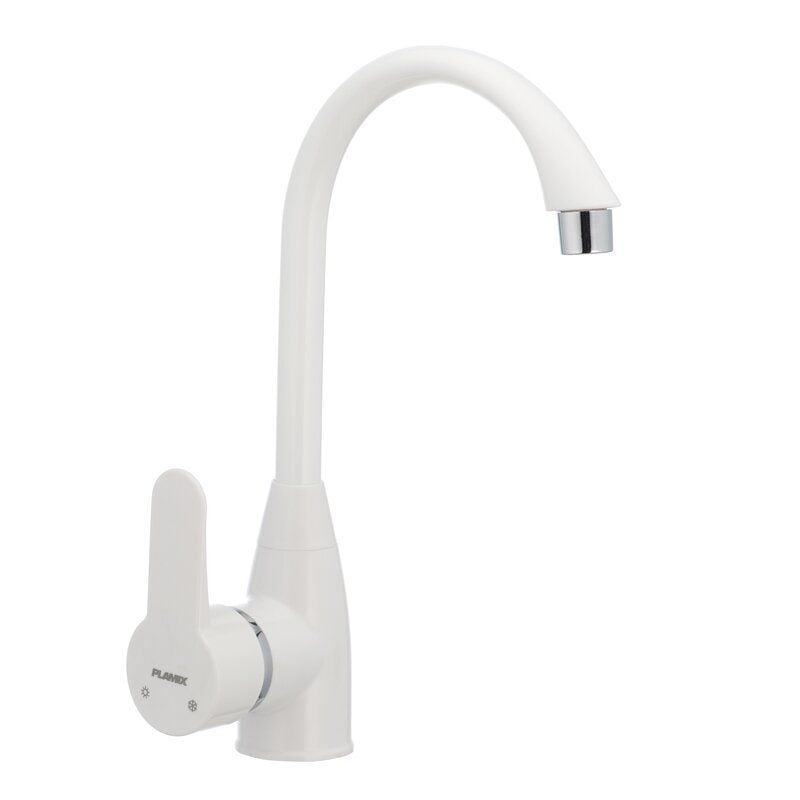 Смеситель для кухни PLAMIX Mario PM0015 однорычажный Белый (63042)
