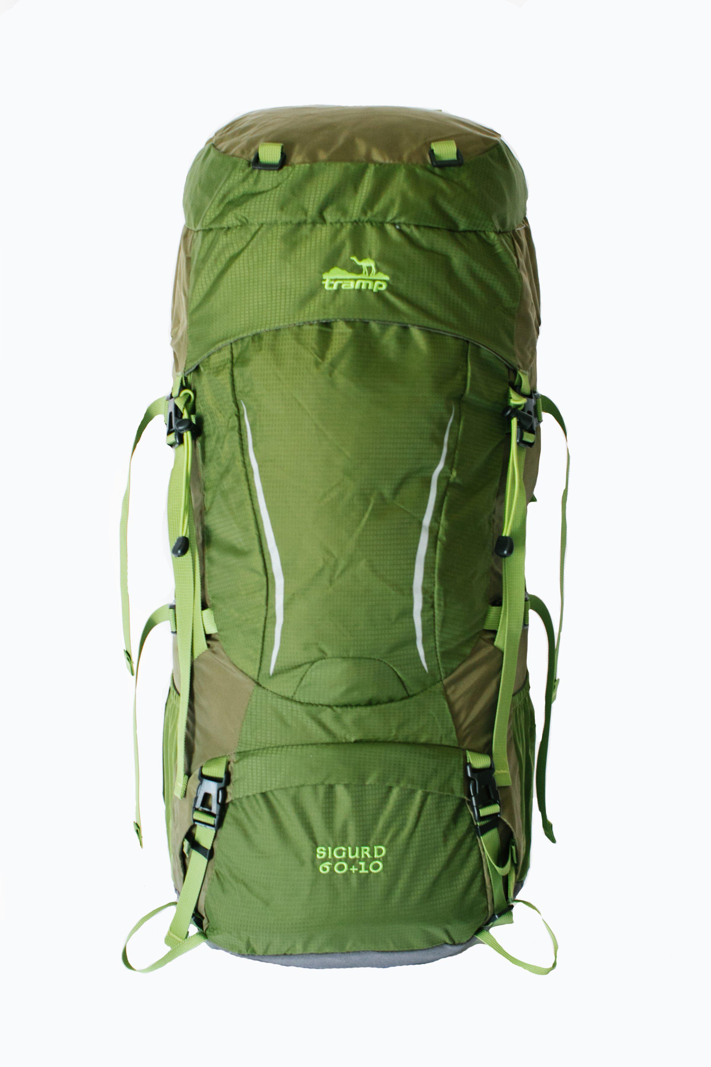 Туристический рюкзак Tramp Sigurd 60+10 Зеленый (TRP-045-green)