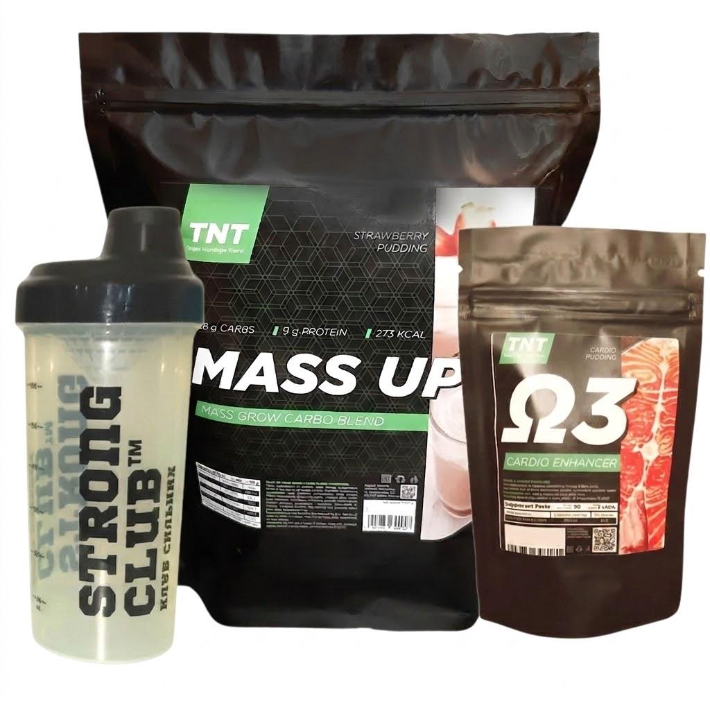 Комплекс TNT Nutrition Гейнер 2,5 кг/Шейкер/Омега-3