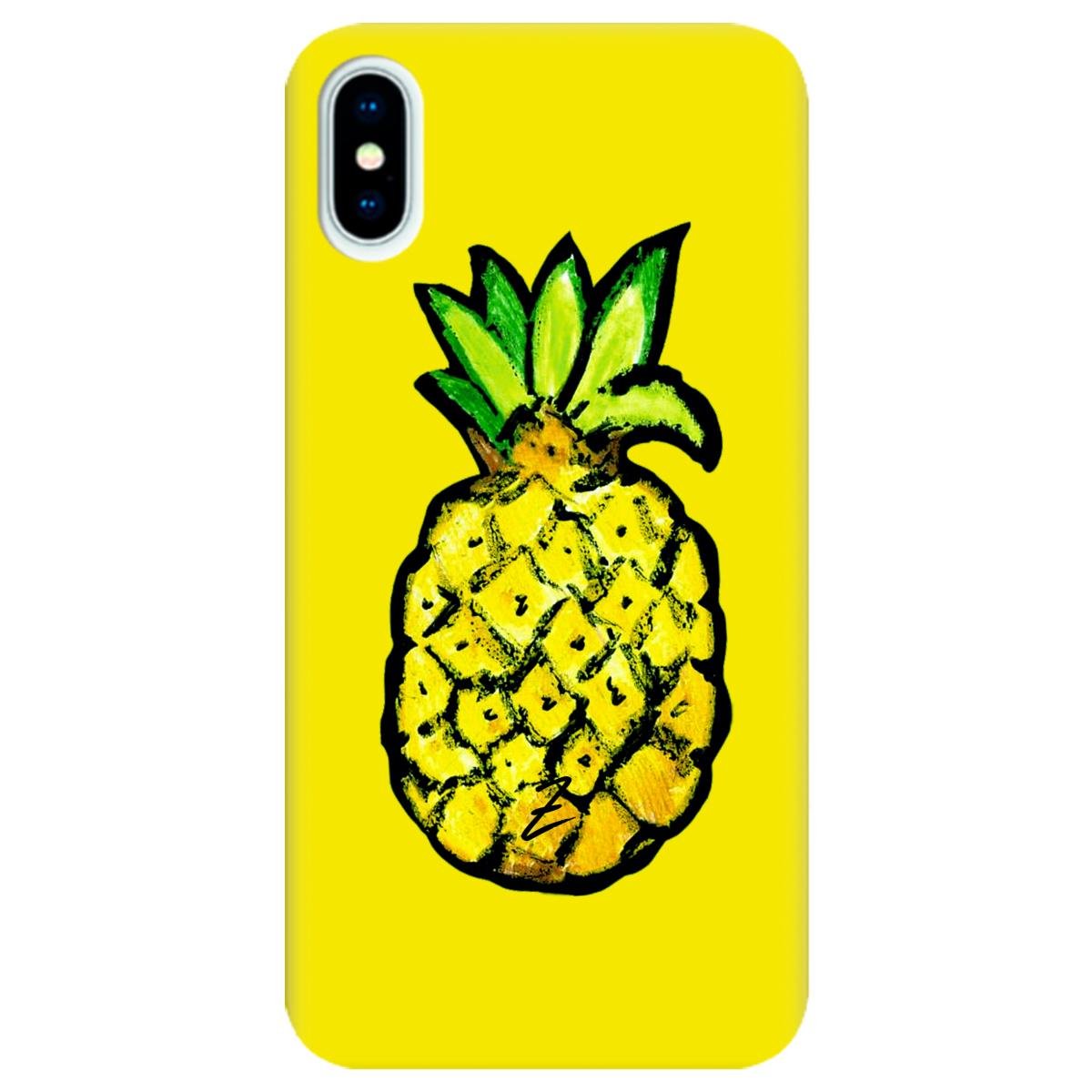 Силіконовий чохол Zorrov для Apple iPhone X - Sunny  pineapple (10290050153033622)