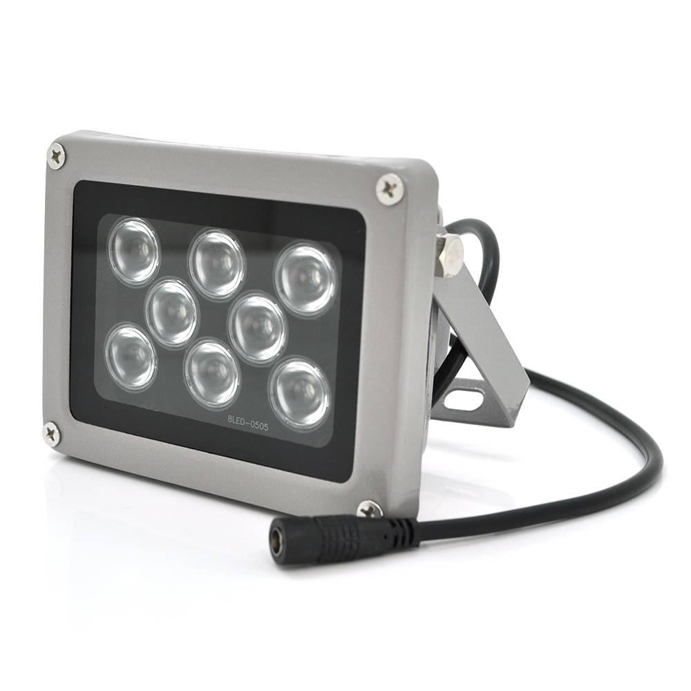 Прожектор GY-IR006 12V 18W 8LED IP66 850Нм кут огляду 90° дальність до 70 м (38407)
