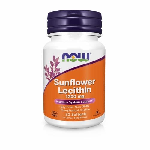 Подсолнечный лецитин Now Foods Sunflower Lecithin 1200 мг 30 капсул