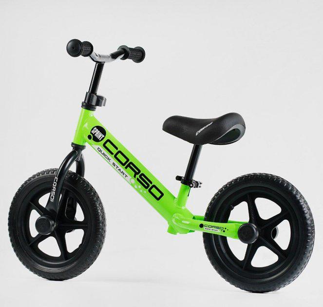 Біговел Corso Quick Start 12" Салатовий (648221) - фото 2 Біговел Corso Quick Start 12" Салатовий (648221) - фото 2