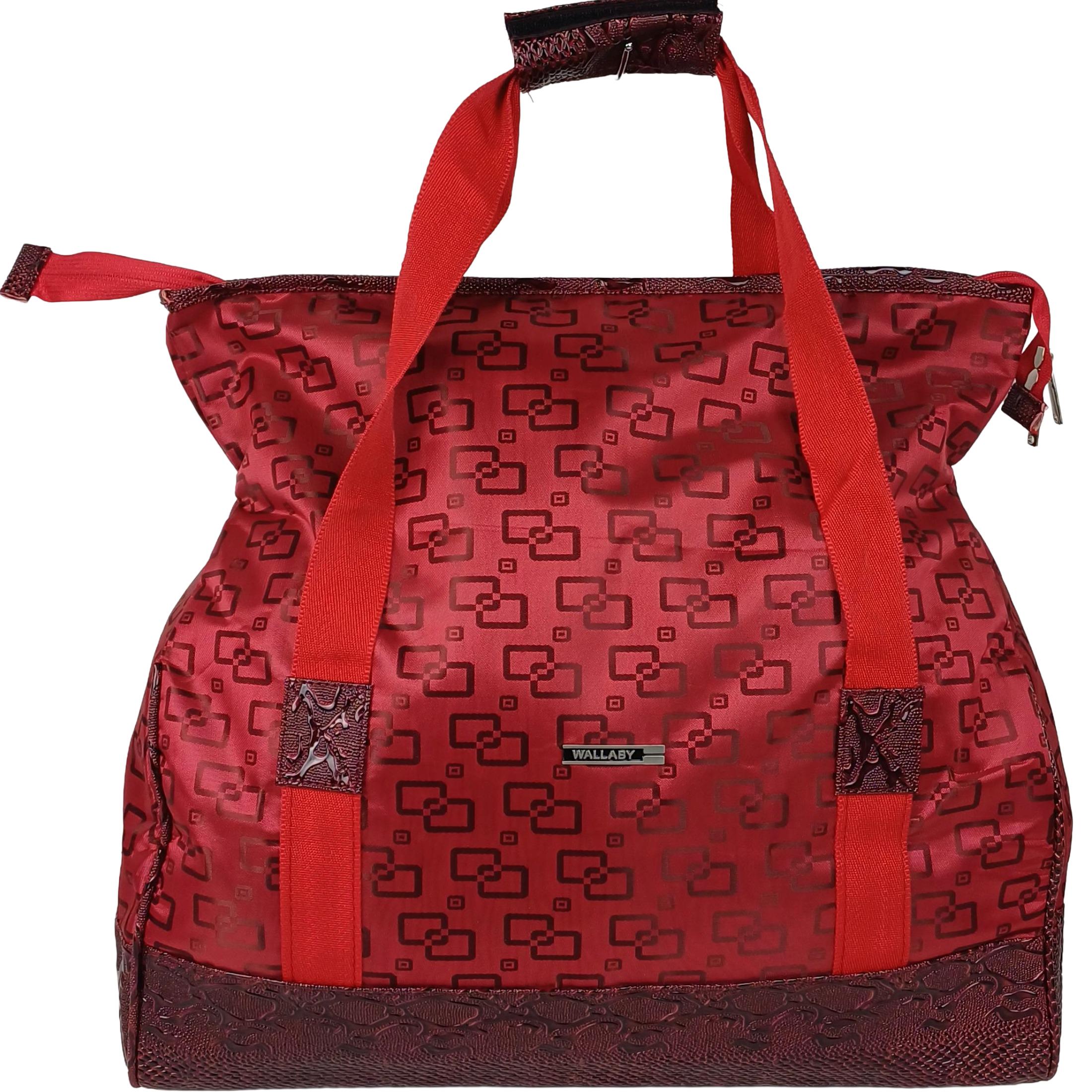 Дорожня сумка саквояж Wallaby 25 л Червоний (44751-6 red square)