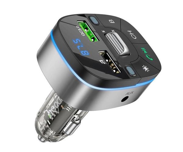 Зарядний пристрій автомобільний з FM-модулятором Hoco E71 PD18W QC3.0 BT5.0 Black Зарядний пристрій автомобільний з FM-модулятором Hoco E71 PD18W QC3.0 BT5.0 Black