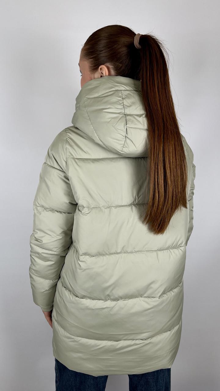 Куртка жіноча зимова р. 44 Зелений (#9066-11) - фото 2