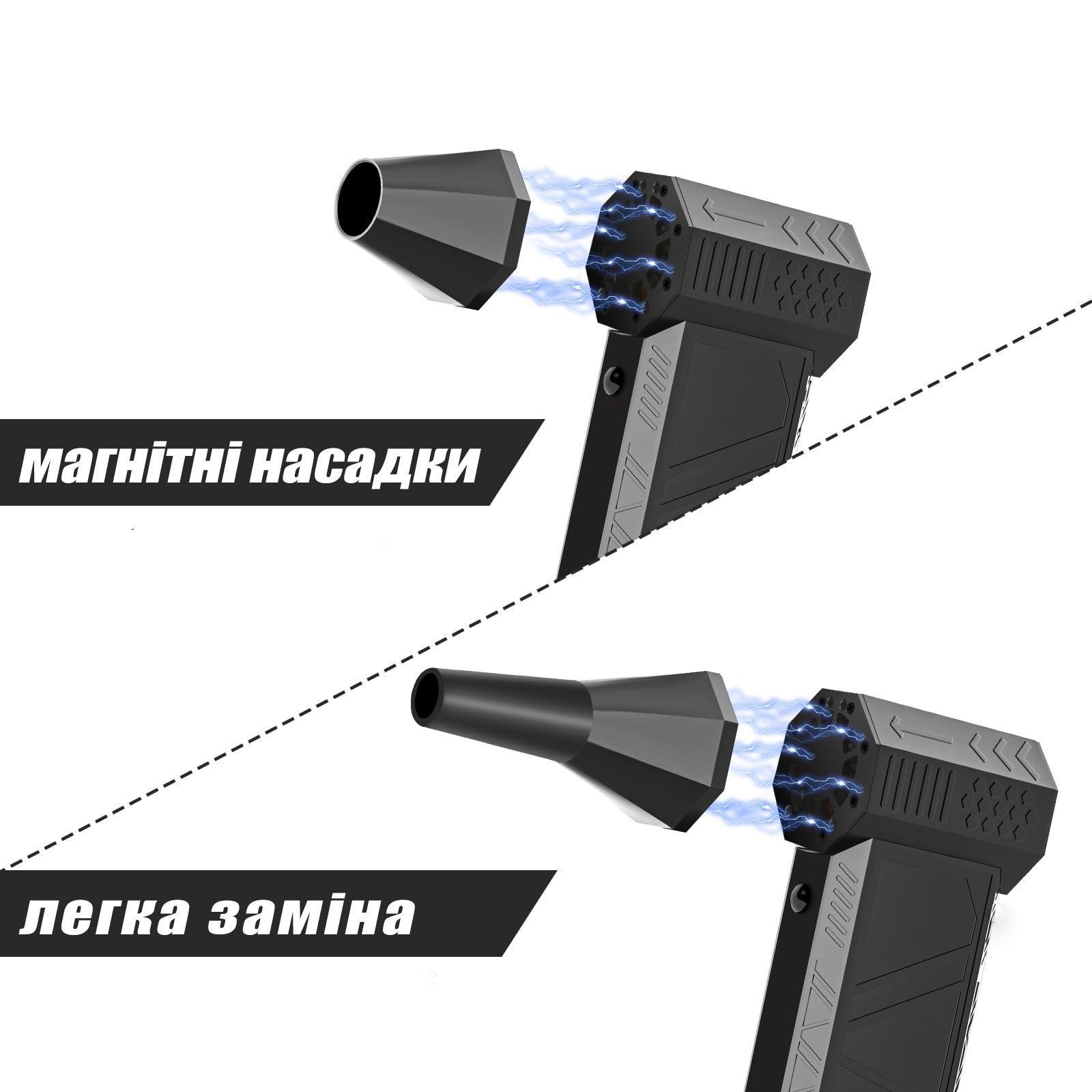 Вентилятор турбо ручной Turbo Jet Fan X6 8000 mAh 52 м/с (24277878) - фото 7