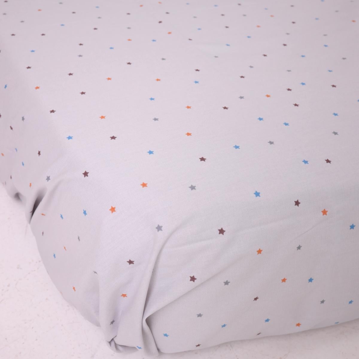 Простынь на резинке Стич ранфорс 150х190х25 см (44881239)