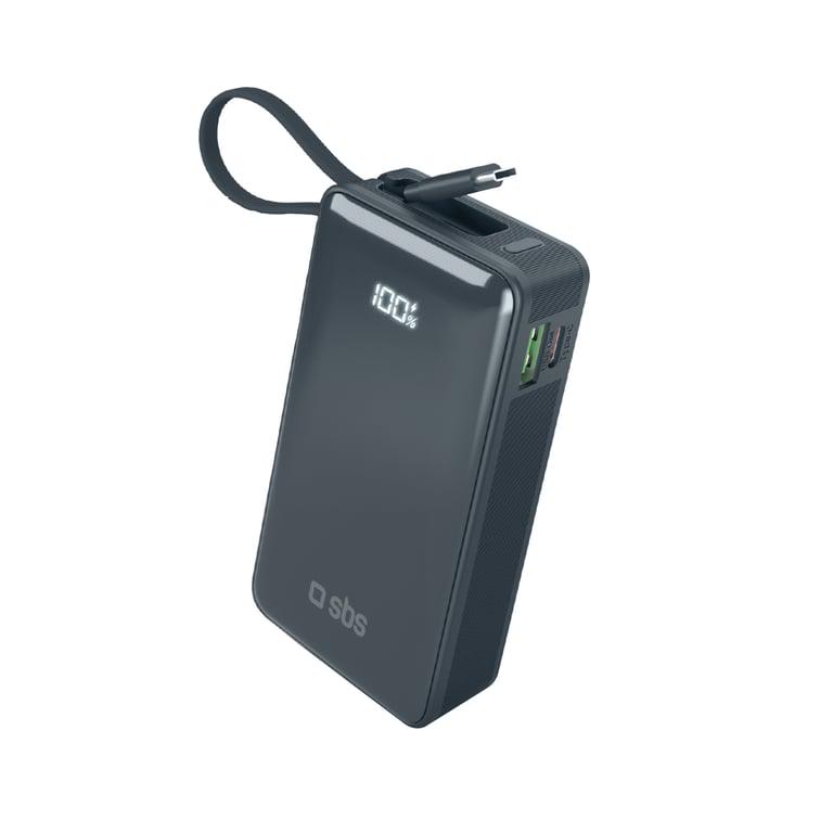 Повербанк SBS LCD 22,5W 10000 mAh Blue (TTBB10000LCDTCPD20B)