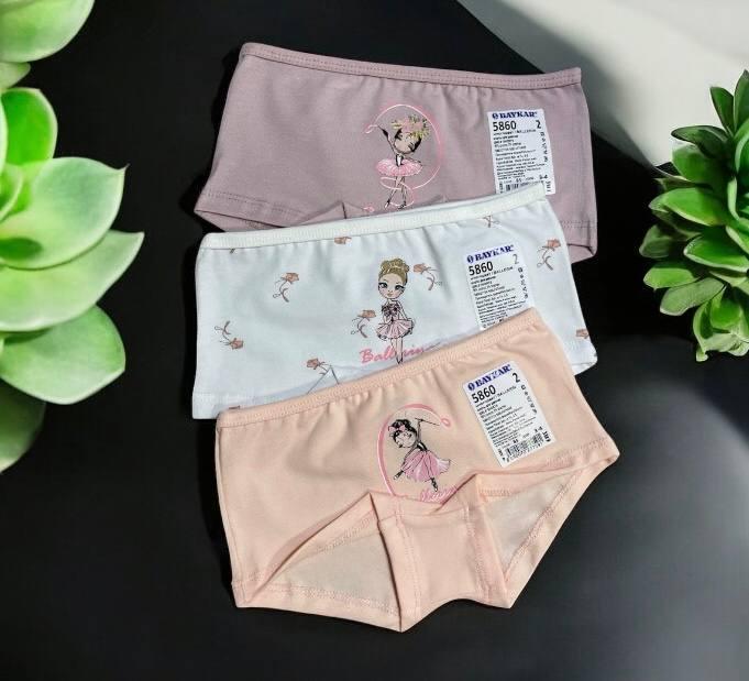 Трусы-шорты для девочек BAYKAR р. 7 164-170 см 13-14 лет 3 шт. (5860-99) Трусы-шорты для девочек BAYKAR р. 7 164-170 см 13-14 лет 3 шт. (5860-99)