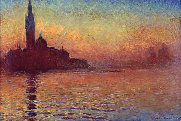 Постер плакат Клод Моне Сан-Джорджо Маджоре В Сумерках/Claude Monet San Giorgio Maggiore at Dusk 61x91,5 см