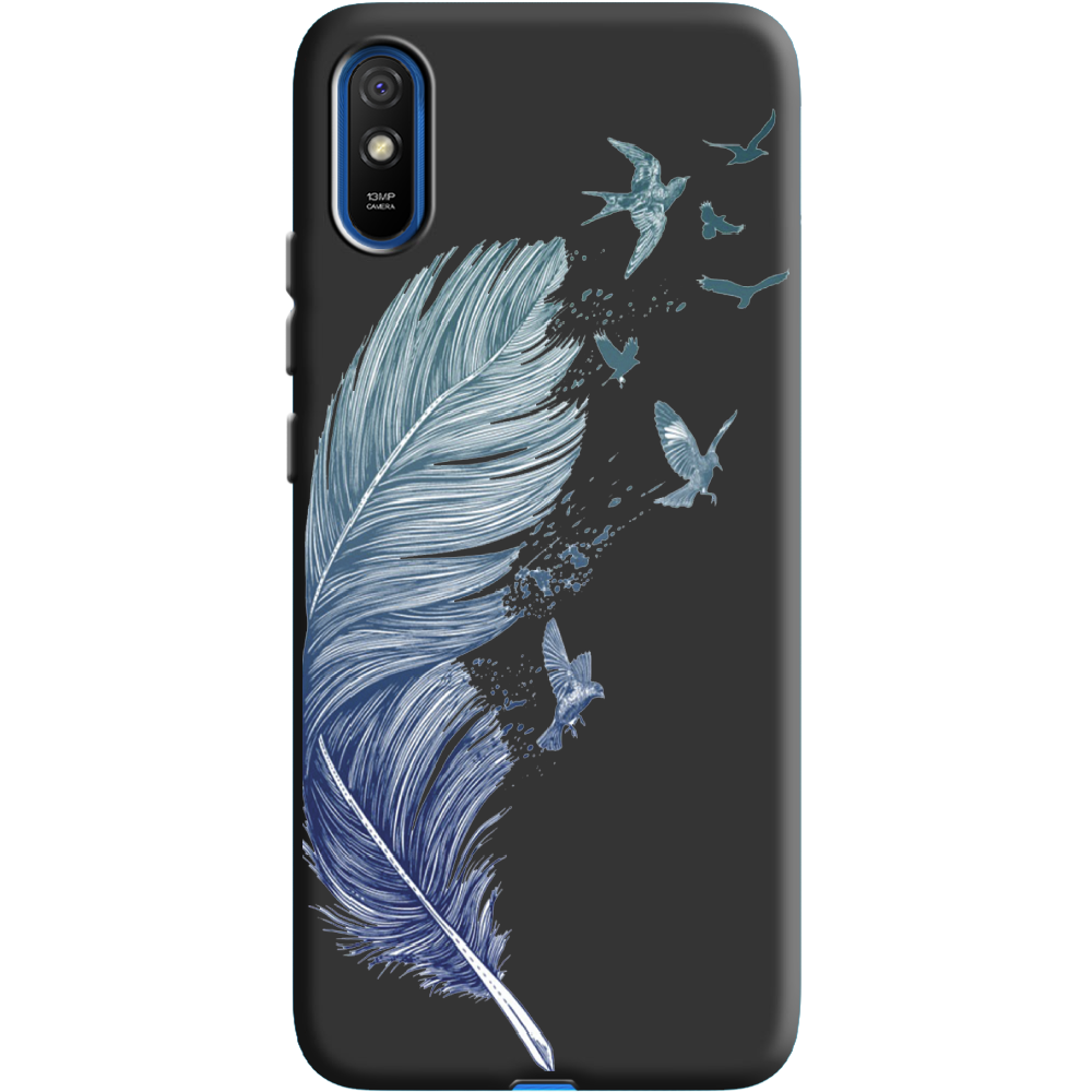 Чохол BoxFace Xiaomi Redmi 9A Feather Чорний силікон (40304-cc38-40509)