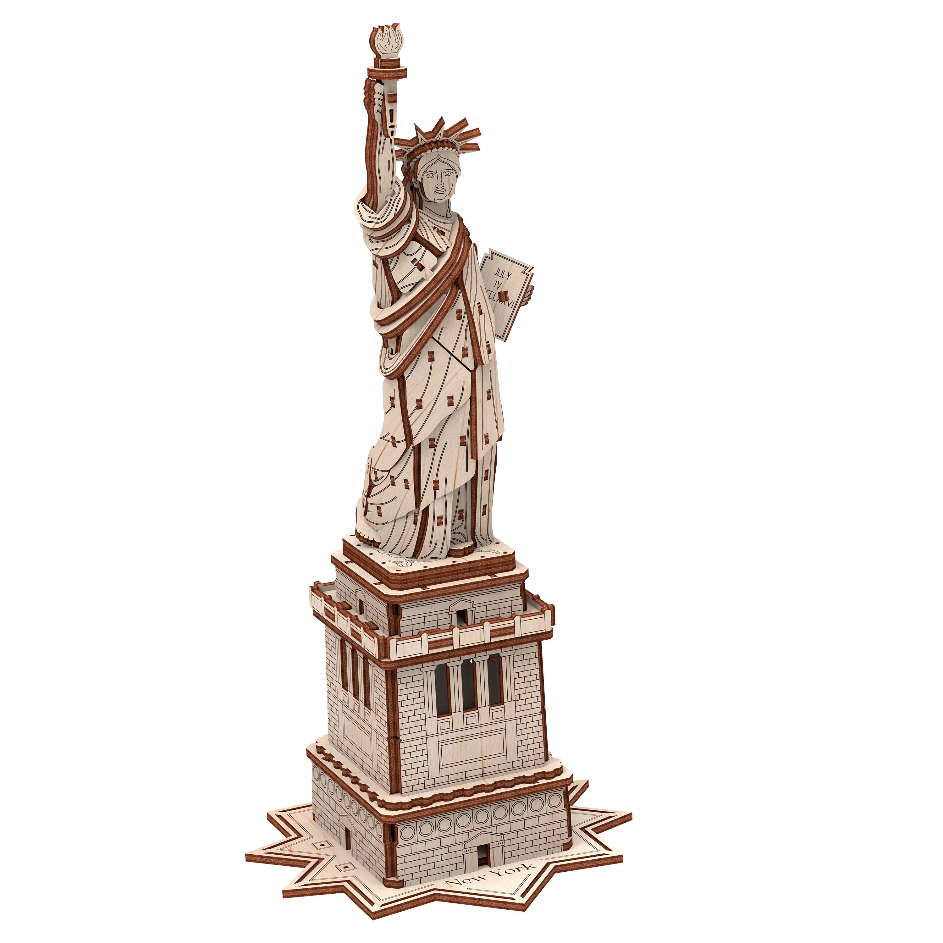 Конструктор дерев'яний Mr.Playwood Статуя Свободи (10413) - фото 4 Конструктор дерев'яний Mr.Playwood Статуя Свободи (10413) - фото 4