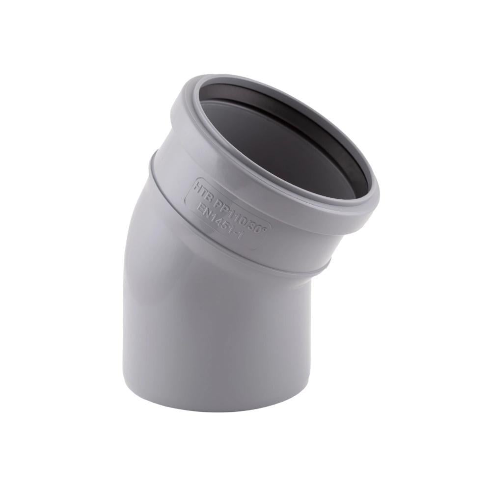 Колено канализационное TA Sewage 30° 110х110 мм (00034416)