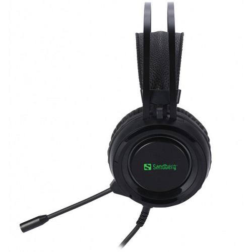 Гарнітура ігрова Sandberg 126-22 Dominator Headset RGB 4 pin USB 2,1 м mini-jack 3,5 мм (570584) - фото 3