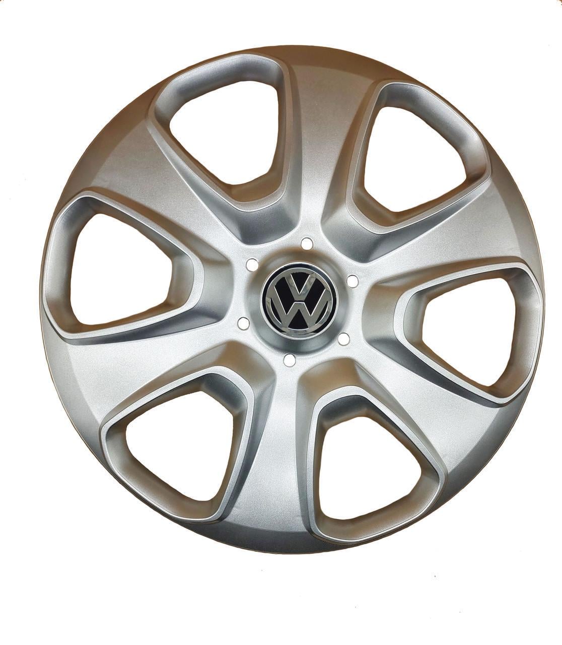 Ковпаки автомобільні модельні Volkswagen R15 A177 AK 4 шт. Сріблястий (105907)