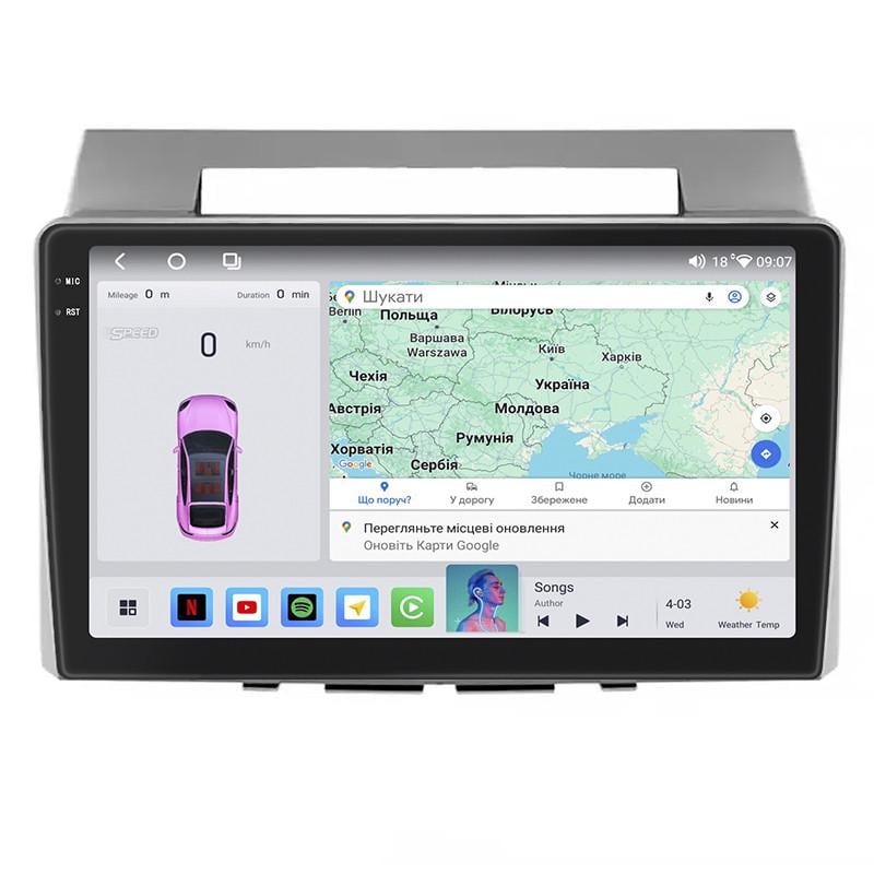 Автомагнитола штатная Lesko для Toyota Corolla Verso I Рестайлинг 2 2007-2009 4/64 QLED CarPlay 4G Wi-Fi GPS Prime 9" (22391790)