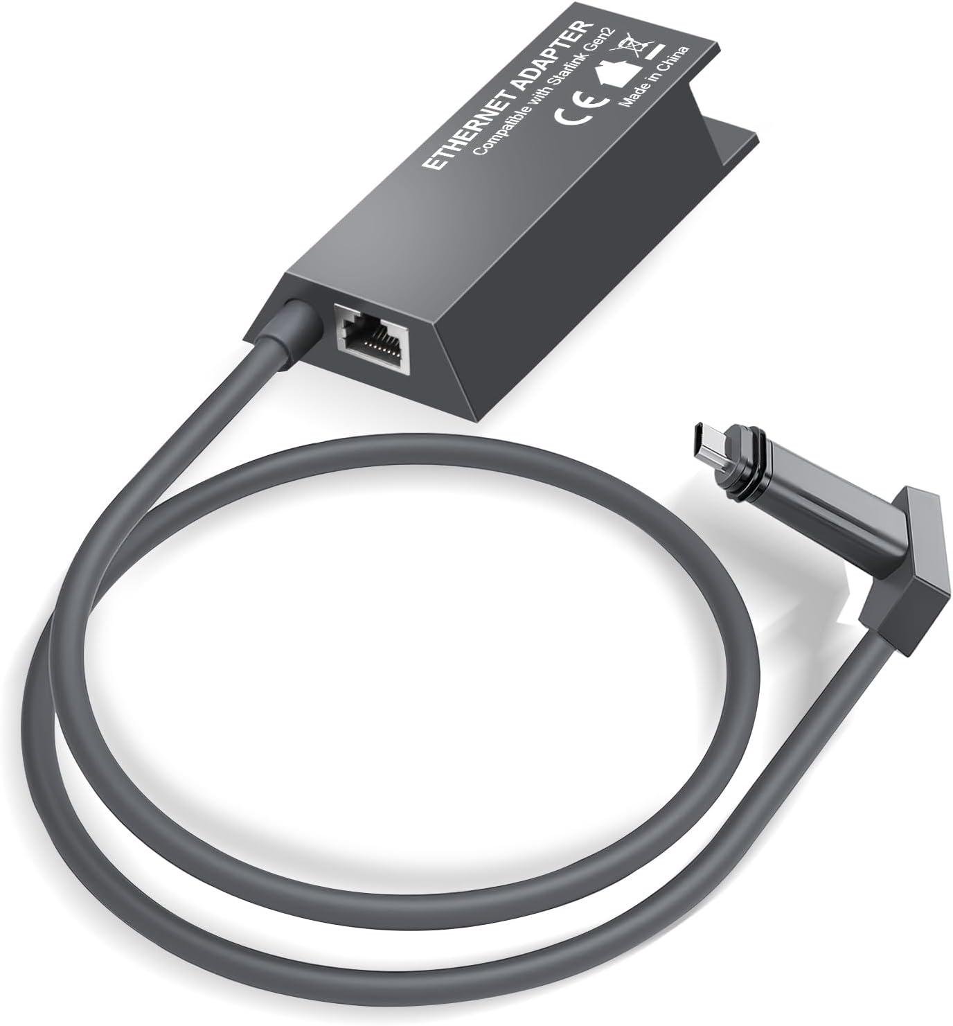 Адаптер внешний сетевой Ethernet Adapter для Starlink Gen 2 RJ-45 Адаптер внешний сетевой Ethernet Adapter для Starlink Gen 2 RJ-45