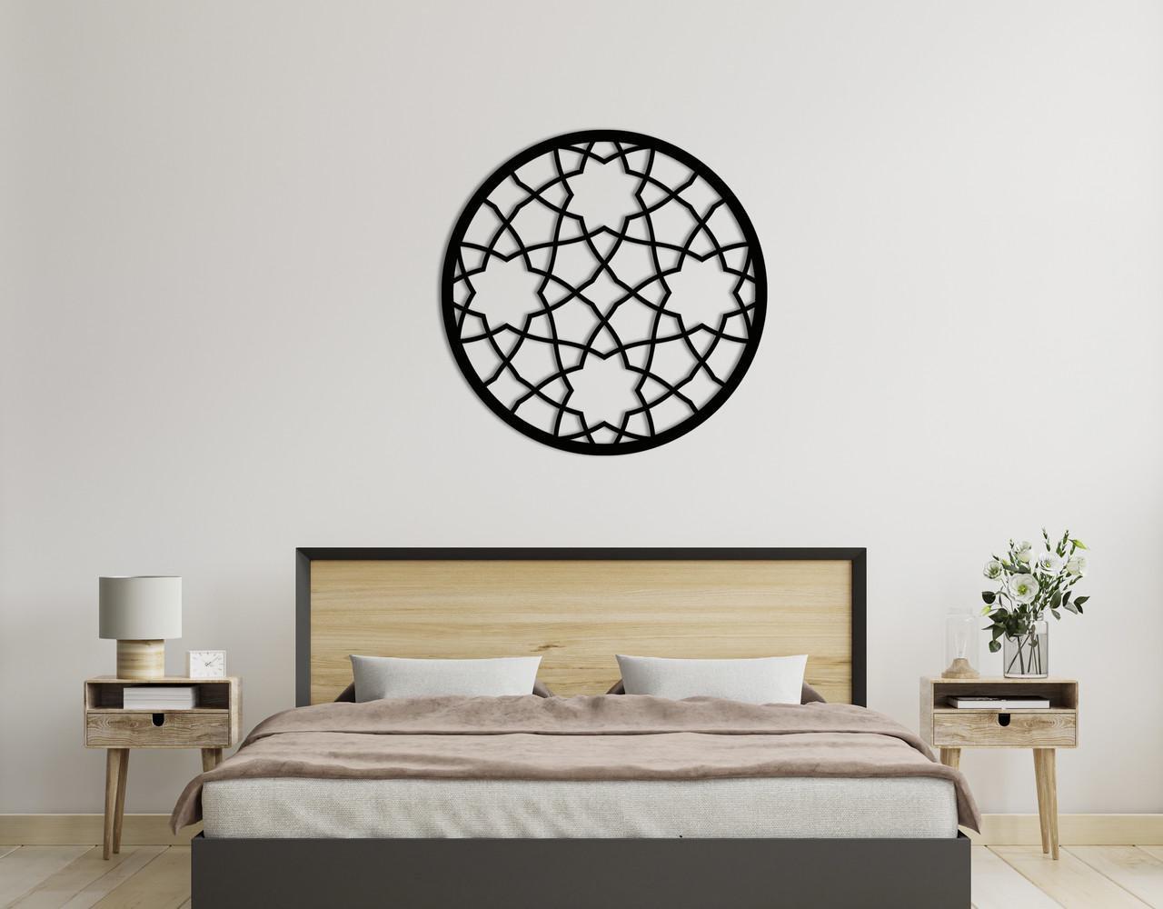 Декоративное панно на стену Upwood Decor Circle-056 17 80х80 см Black (1579701741)