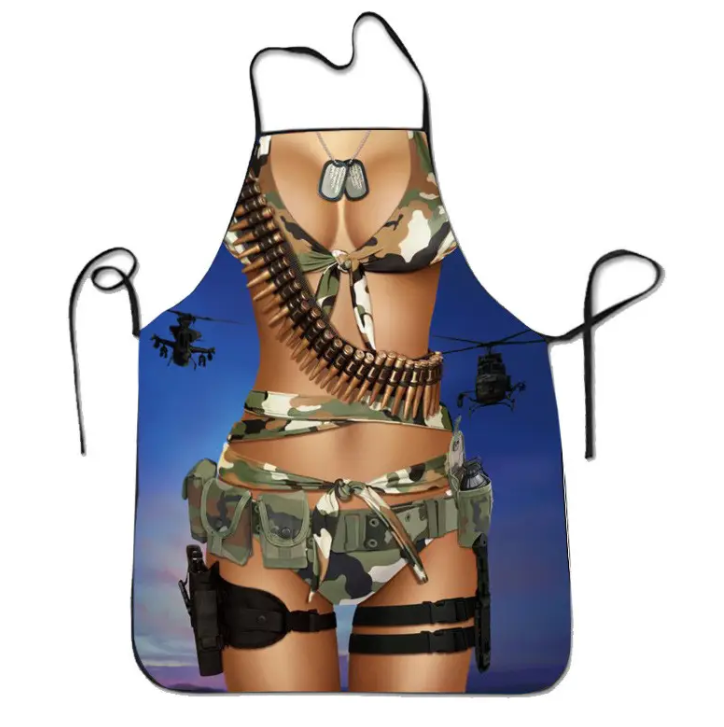 Фартук с приколом девушка 75х55 см Разноцветный (50136)