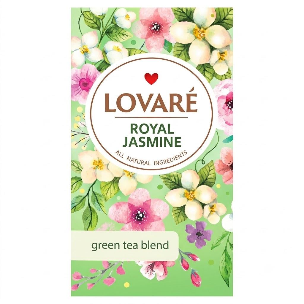 Чай зеленый Lovare Royal Jasmine 24х1,5 г (lov0001)