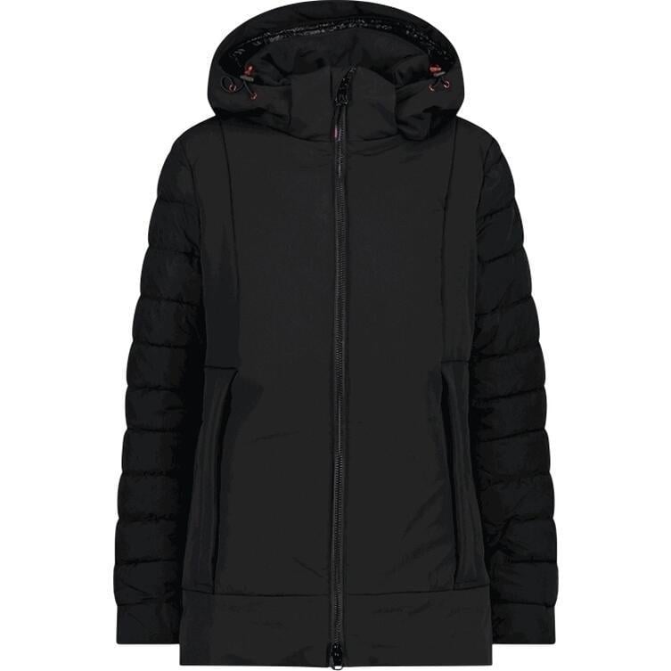 Куртка женская CMP JACKET LONG ZIP HOOD WATERPROOF 2XS Черный (32K1516-U901)
