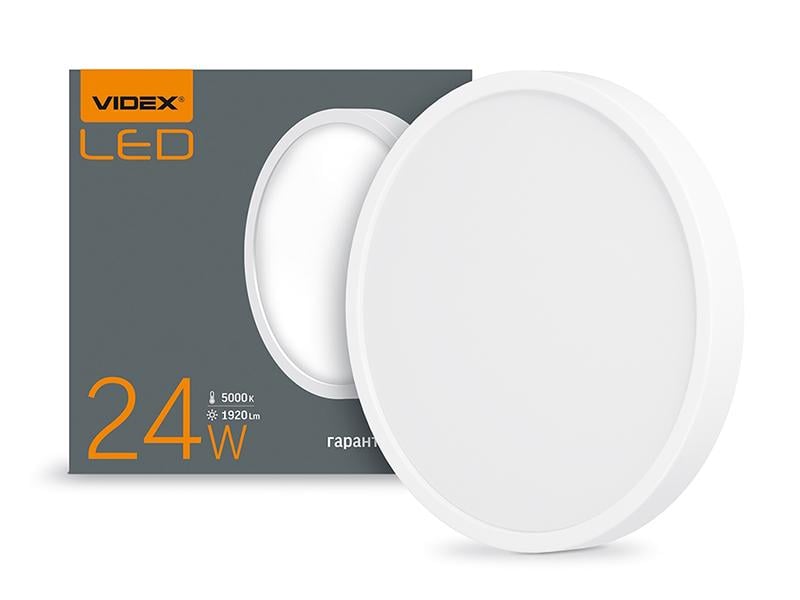 Светильник светодиодный накладной Videx VL-DLRS-245 Downlight 24W 5000K IP20 круглый (7328)