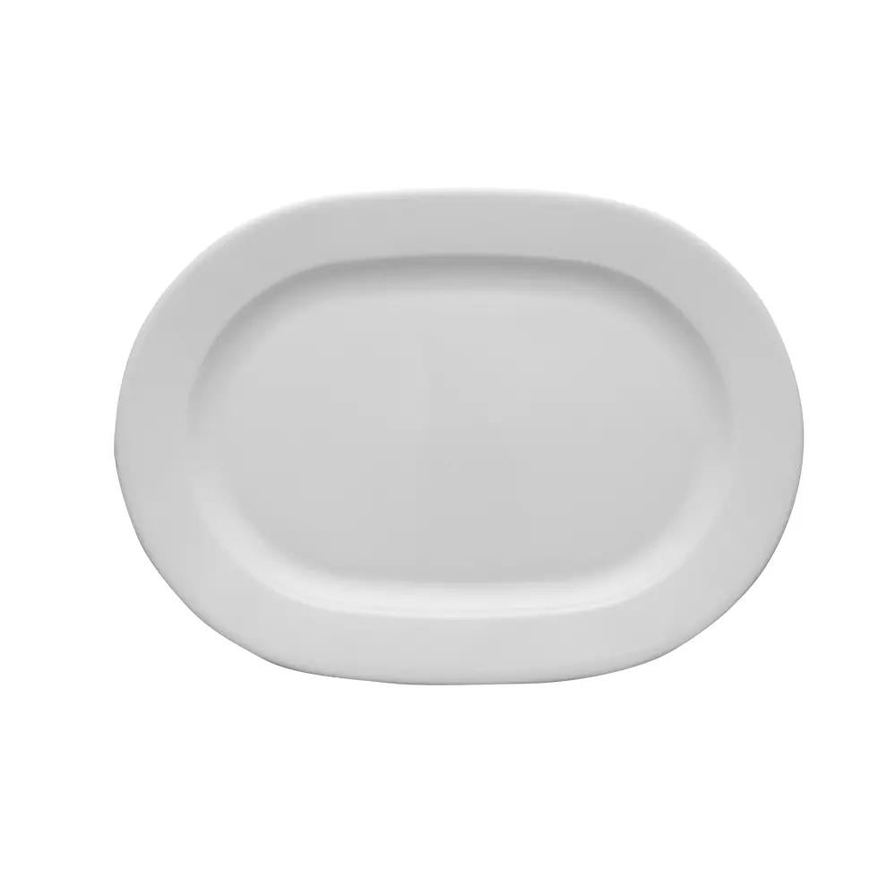 Блюдо овальное белое фарфоровое Lubiana Wersal 2262 36 см (L2262)