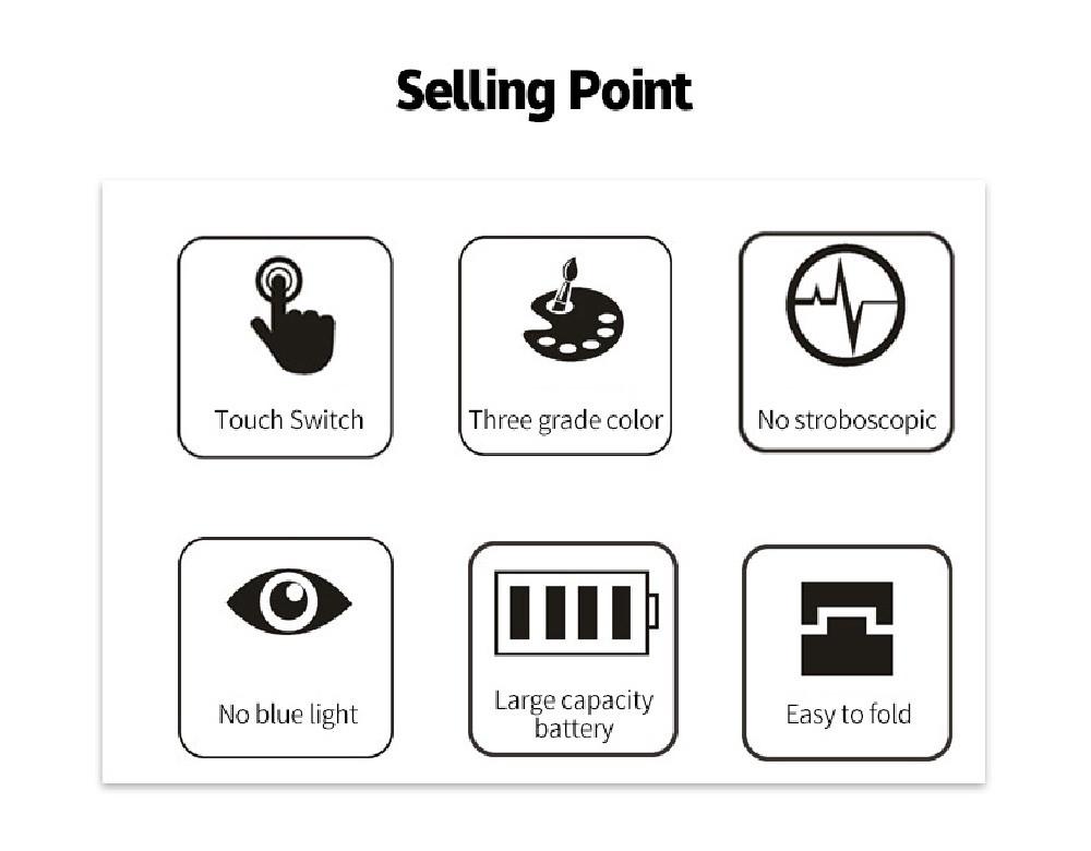 Настольная лампа LED двойна с сенсорным управлением USB и АКБ - фото 8 Настольная лампа LED двойна с сенсорным управлением USB и АКБ - фото 8