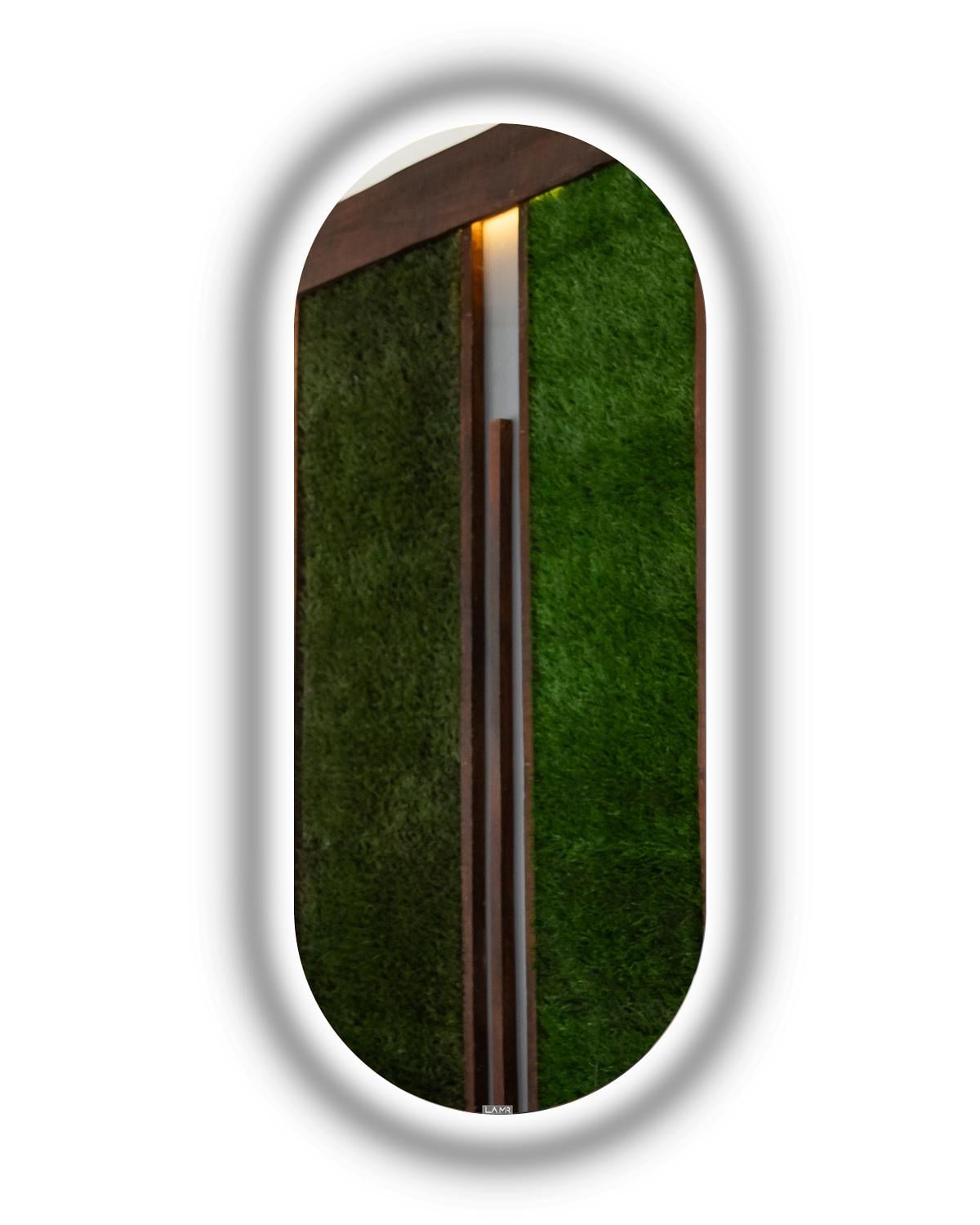 Зеркало овальное La Mir модель Portale 2 с LED подсветкой от вашего выключателя 40х100 см (Portale2-1)