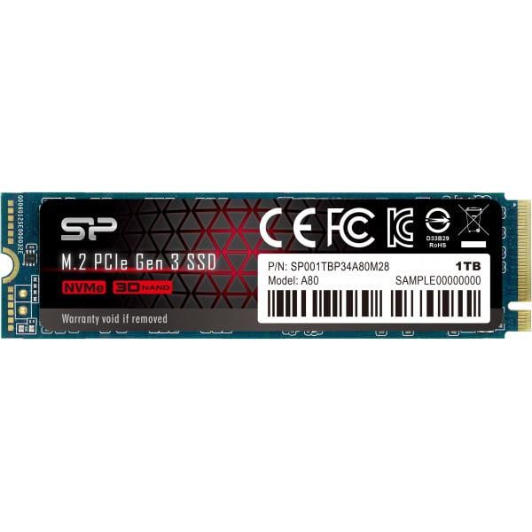 SSD накопичувач Silicon-Power M.2 1TB (SP001TBP34A80M28) P34A80