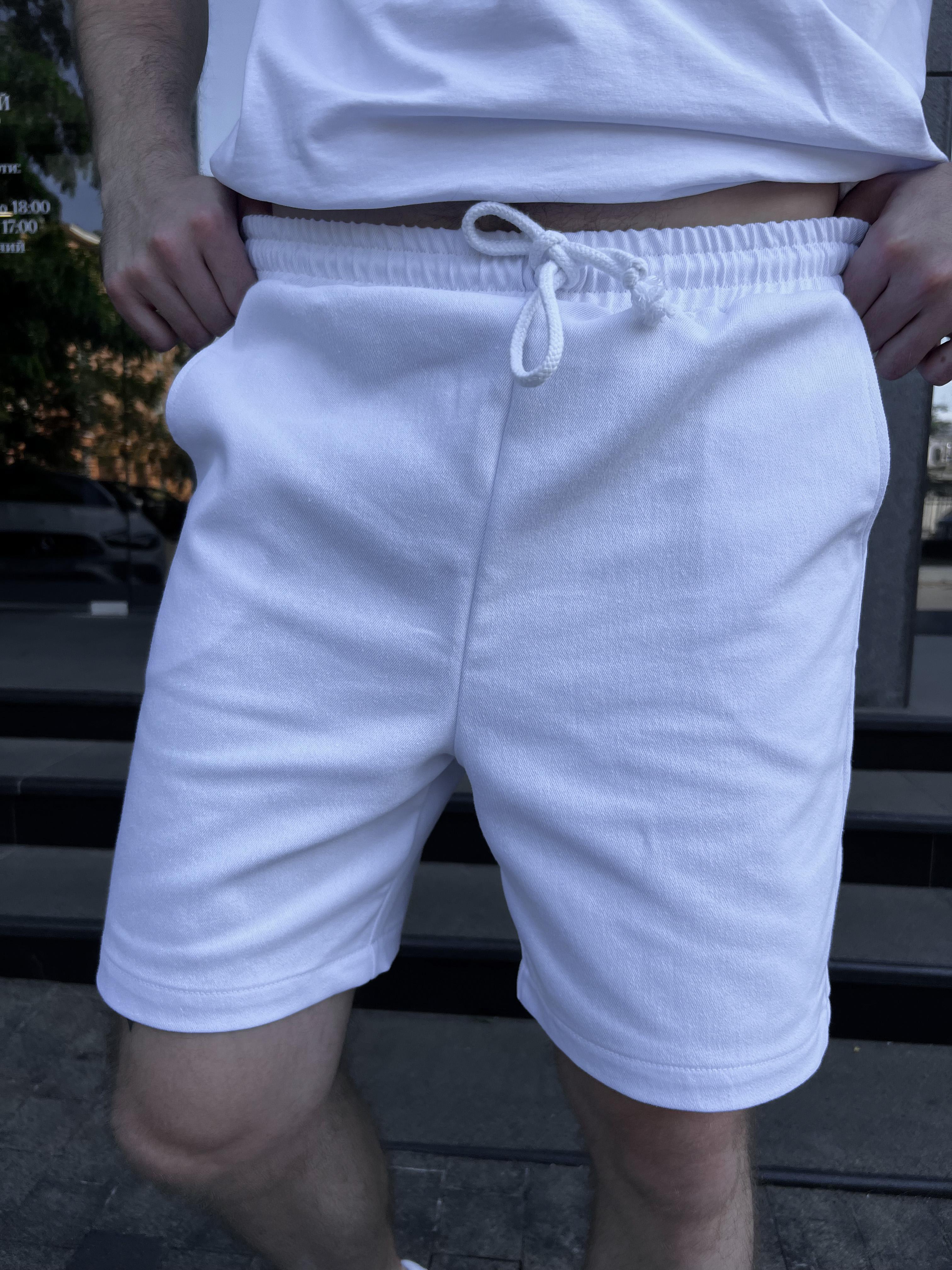 Шорти чоловічі котонові COSY ICE SHJ21 2XL Білий джинс (11230798) - фото 4