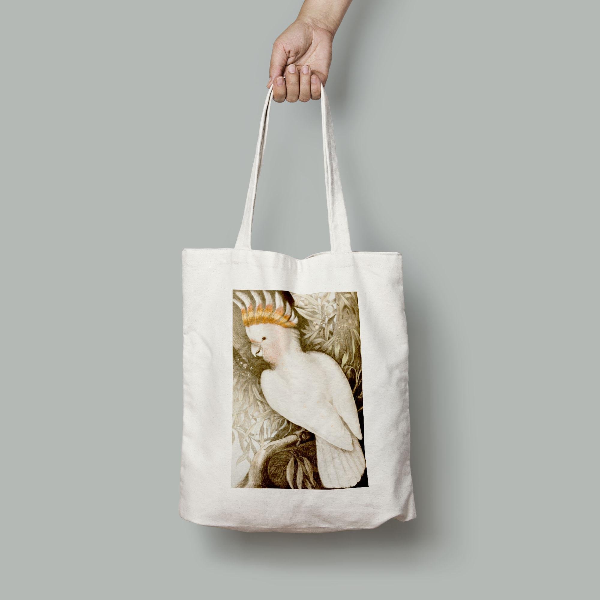 Эко-сумка Какаду Ледбитера или розовый какаду шопер (Birds_1129004_Bag)