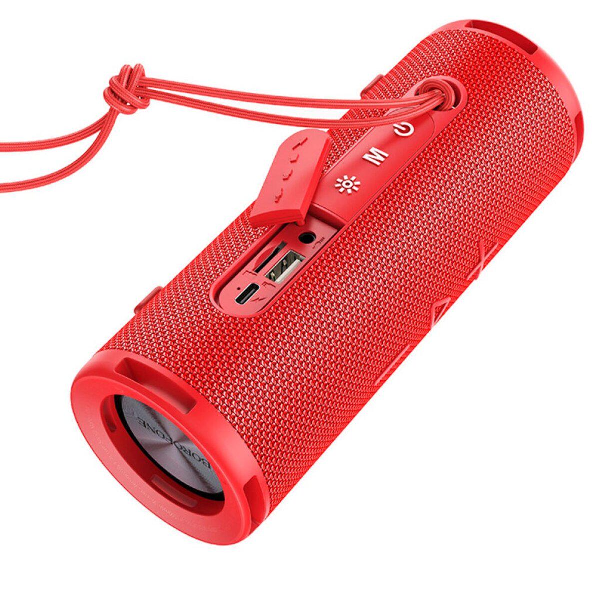 Портативна колонка Borofone BR31 Gamble sports BT speaker 1500 mAh Red (19100330) - фото 2