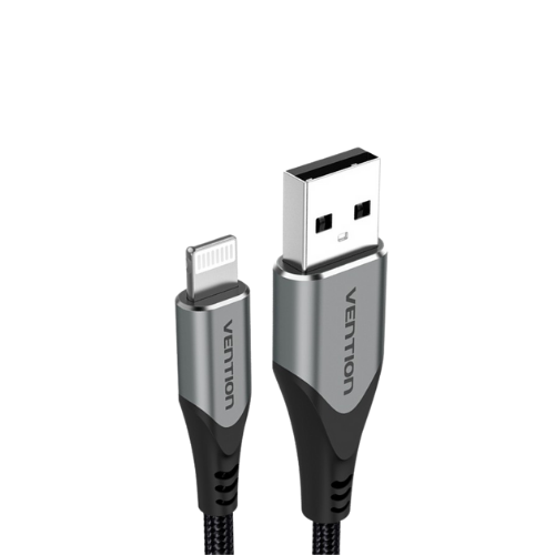 Кабель зарядный Vention MFI USB to Lightning для iPhone iPad Braided 0,5 м Black (LABHD)