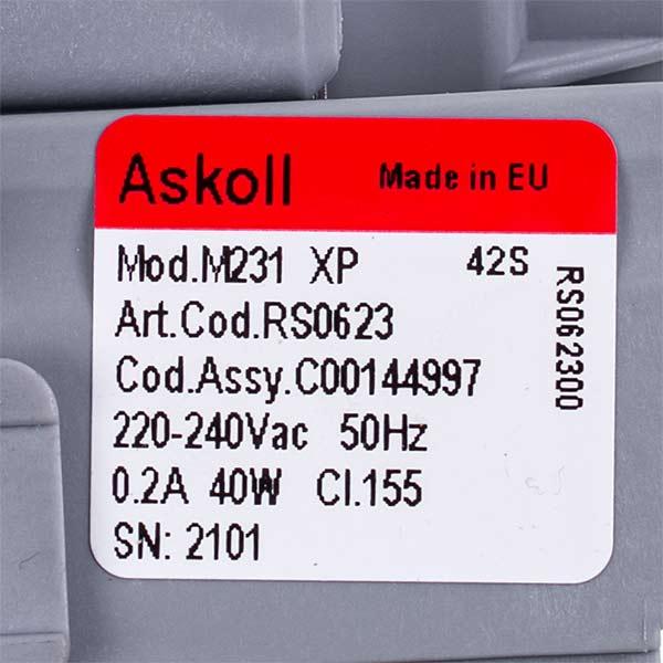 Насос C00526201 Askoll 40W M231 для пральних машин AWT/EWP/EWD (00000001084) - фото 2 Насос C00526201 Askoll 40W M231 для пральних машин AWT/EWP/EWD (00000001084) - фото 2