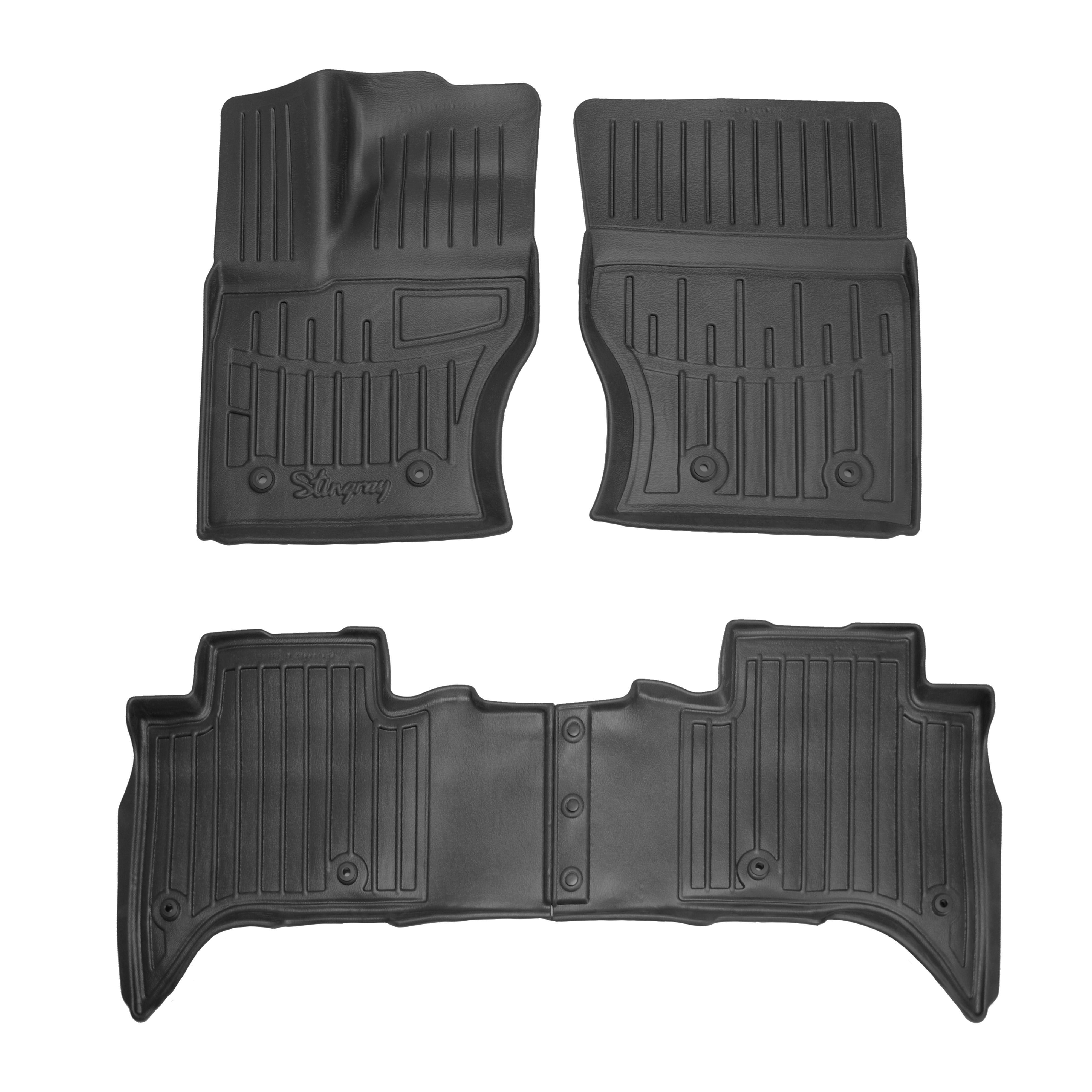 Коврики Stingray 3D для Range Rover IV L405 2013-2021 рр. полиуретан 4 шт. Черный (158285)