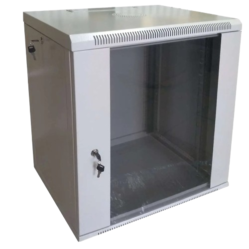 Шкаф серверный коммутационный Hypernet WMNC-12U-FLAT со стеклом 12U 600x450 мм Grey (33353059)