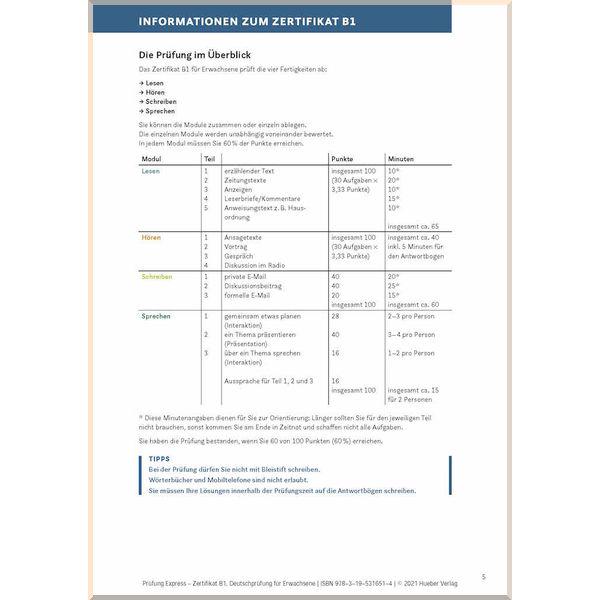 Книга Heide Stiebeler/Frauke van der Werff "Prüfung Express: Zertifikat B1" (ISBN:9783195316514) - фото 4